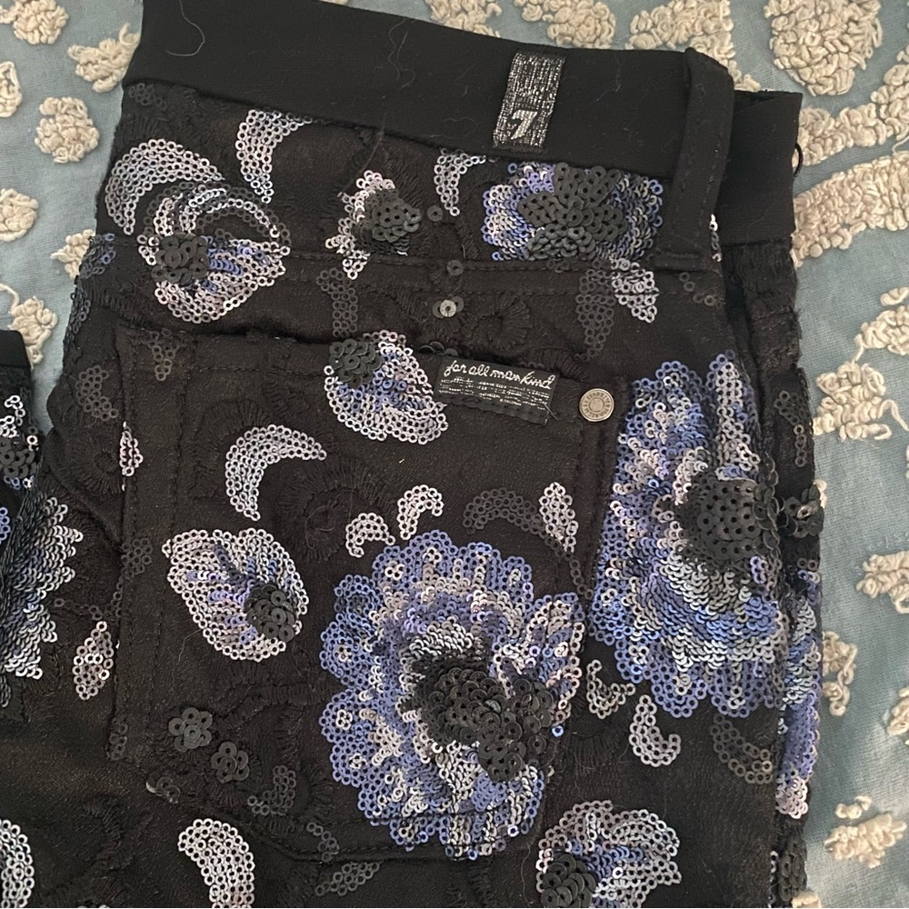 7 For All Mankind sequined jeans size 30